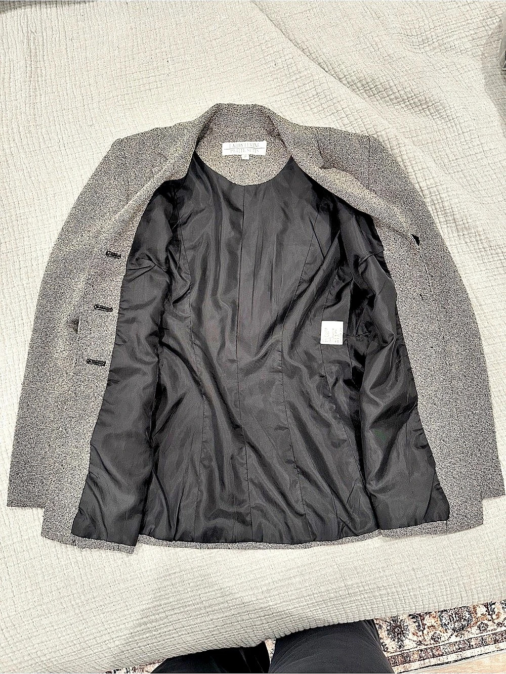 Larry Levine black and white blazer - Picture 6 of 8